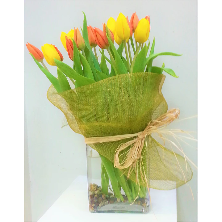 Florero de 20 tulipanes 1
