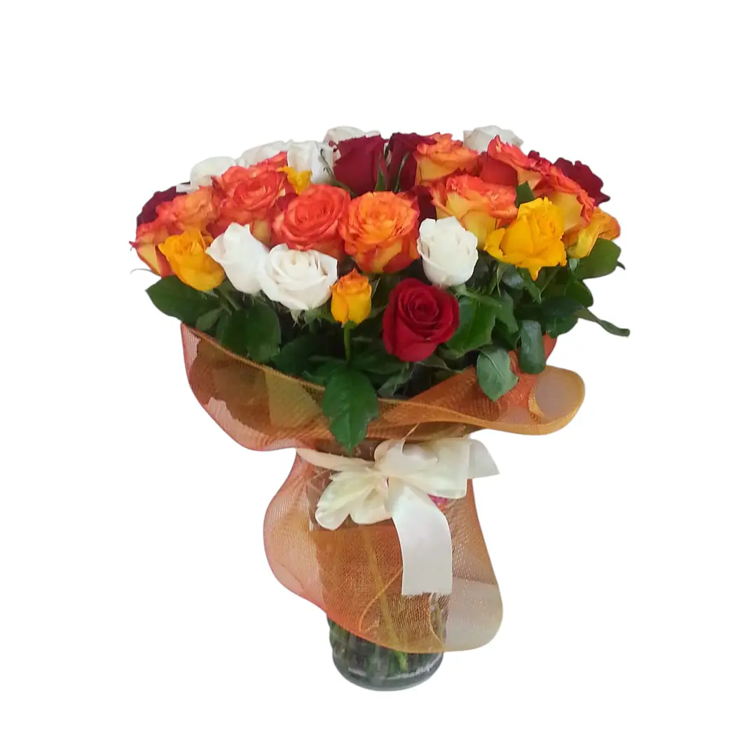 Florero 50 Rosas Mixtas 1