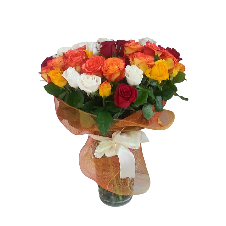 Florero 50 Rosas Mixtas 1