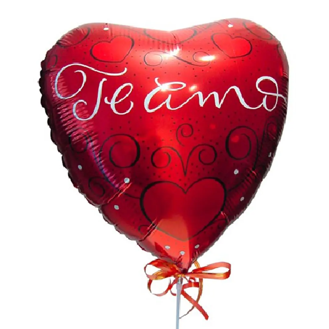 Globo metálico grande te amo 1