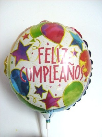 Globo Metálico De Regalo Feliz Cumpleaños Morado