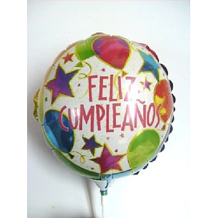 Globo metálico feliz cumpleaños