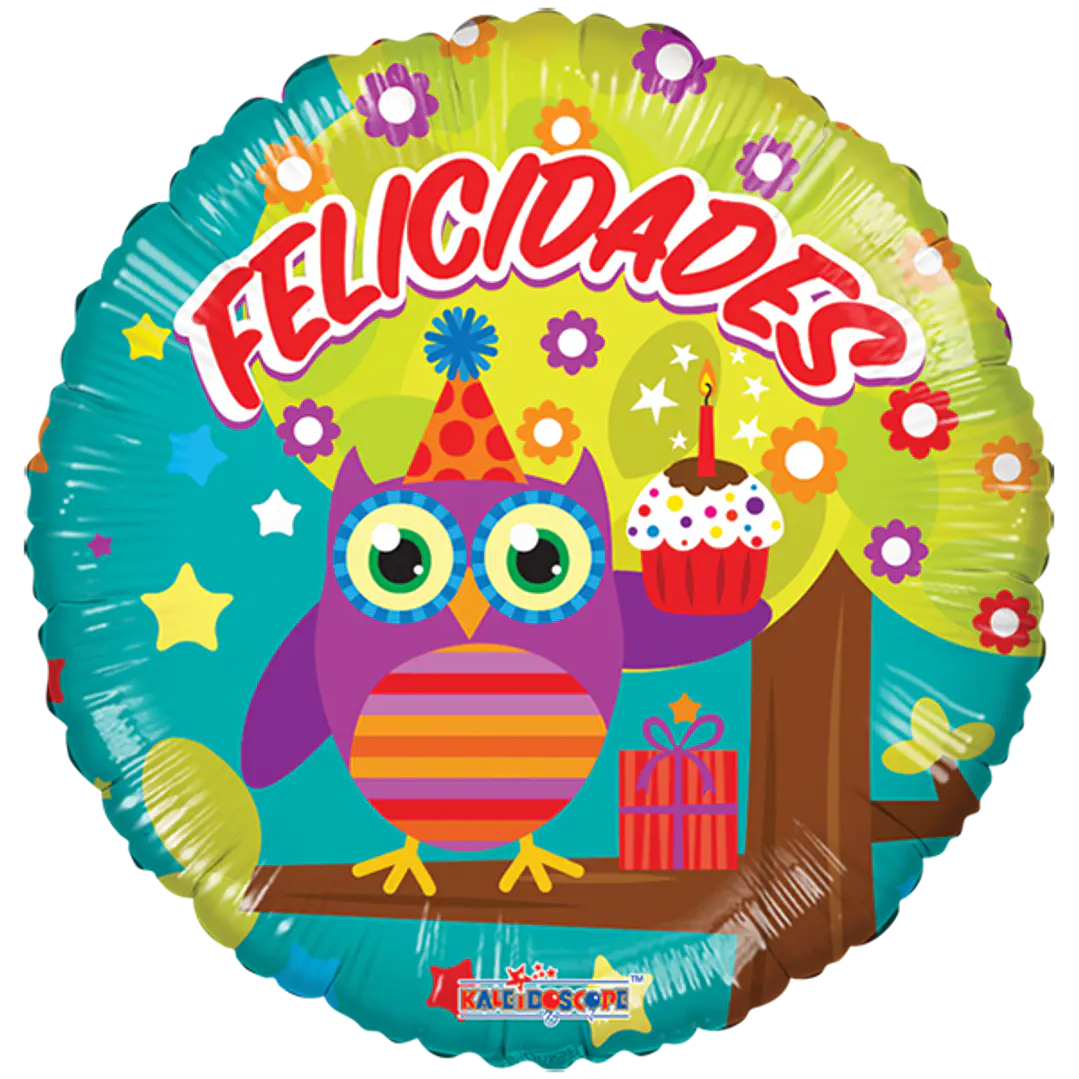 Globo metálico grande felicidades 1