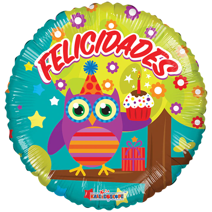 Globo metálico grande felicidades 1