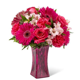 Mix de flores en tono fucsia