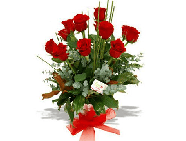 Arreglo de 12 rosas | Regala Amor y Consideración a tu pareja
