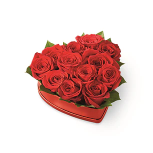 Corazón de 12 rosas  | Regala Amor y Elegancia 
