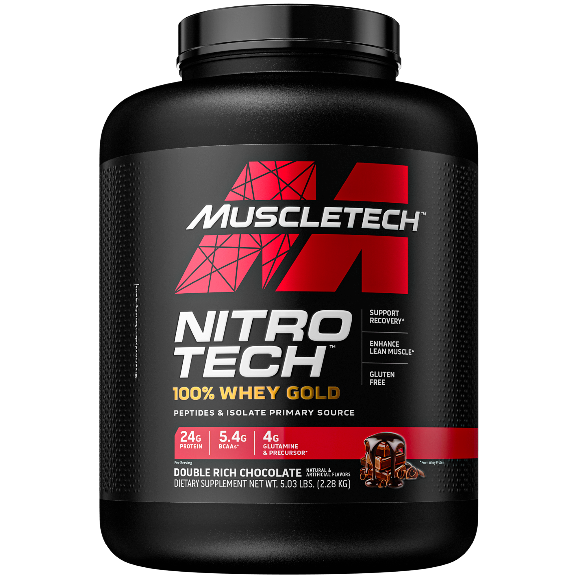 Nitro Tech 100% Whey Gold 5 Lb Proteina Chocolate