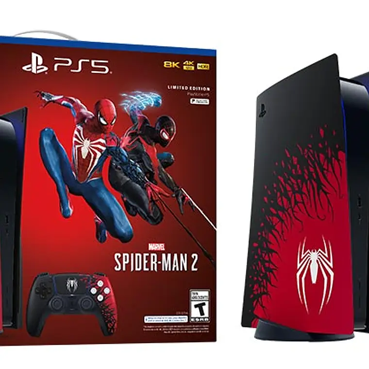 SONY CONSOLA PS5 PLAYSTATION 5 DISCO EDICION LIMITADA + JUEGO SPIDERMAN 2 N 1