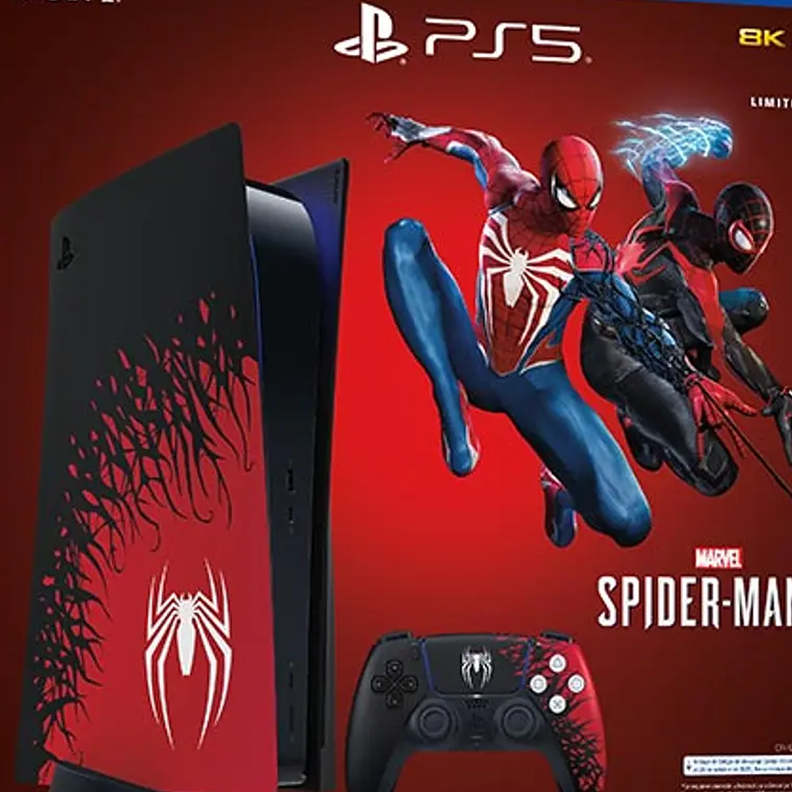 SONY CONSOLA PS5 PLAYSTATION 5 DISCO EDICION LIMITADA + JUEGO SPIDERMAN 2 N 4