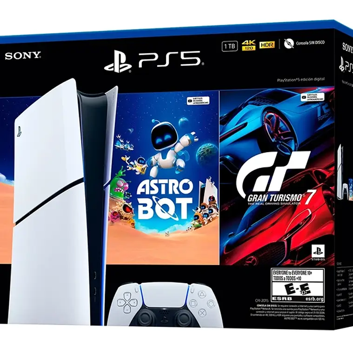 CONSOLA PLAYSTATION 5 EDICIÓN DIGITAL CON ASTRO BOT Y GRAN TURISMO 7 2