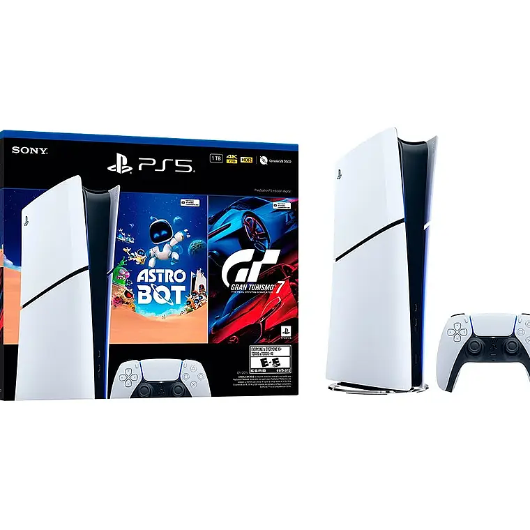 CONSOLA PLAYSTATION 5 EDICIÓN DIGITAL CON ASTRO BOT Y GRAN TURISMO 7 4