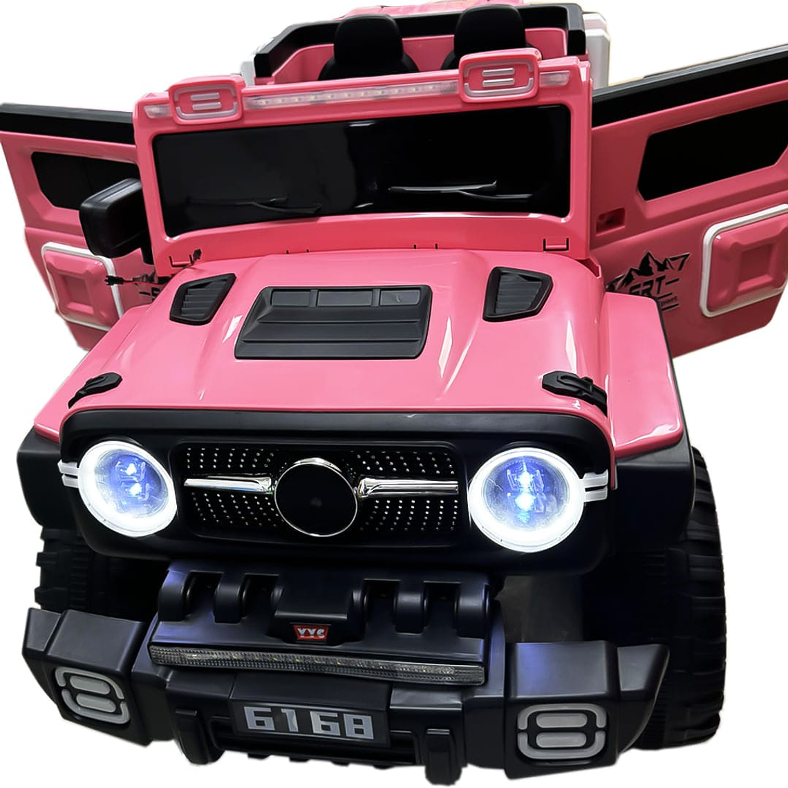 Jeep Rosa Electrico Batería 4x4 12V 1