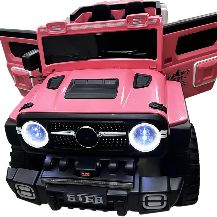 Jeep Rosa Electrico Batería 4x4 12V 1