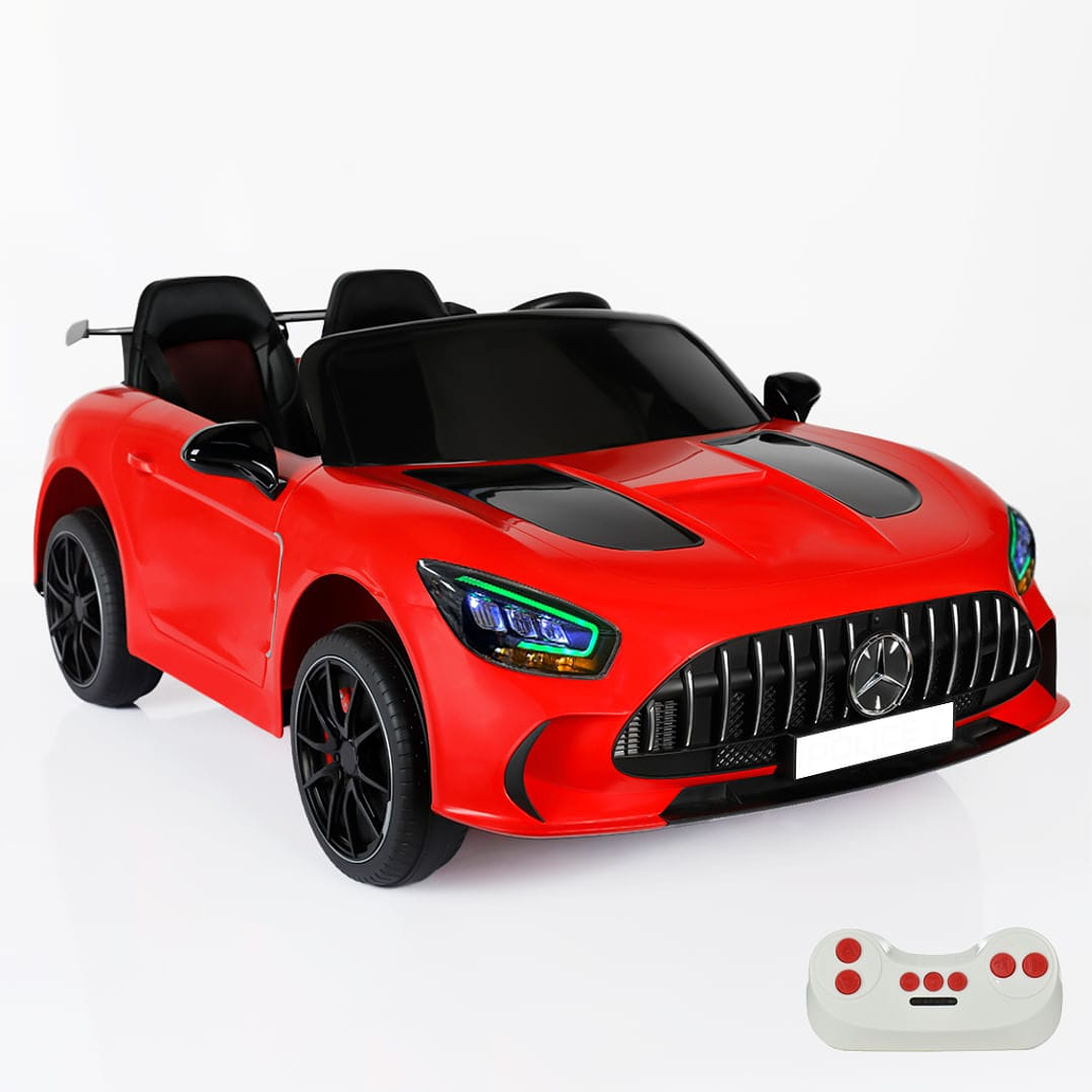 Auto Deportivo Eléctrico Rojo/Blanco 1