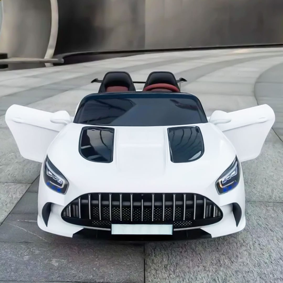 Auto Deportivo Eléctrico Rojo/Blanco 4