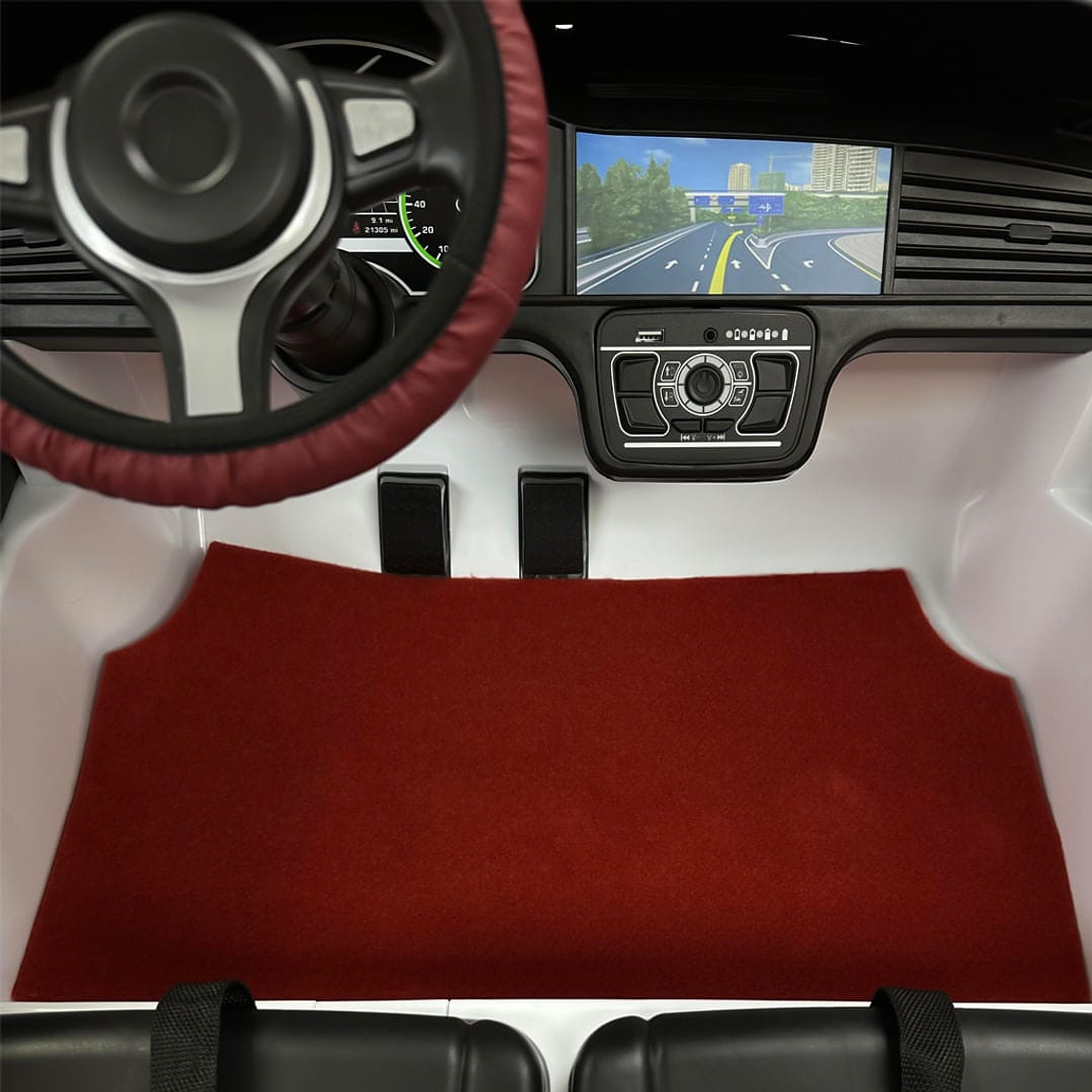 Auto Deportivo Eléctrico Rojo/Blanco 5