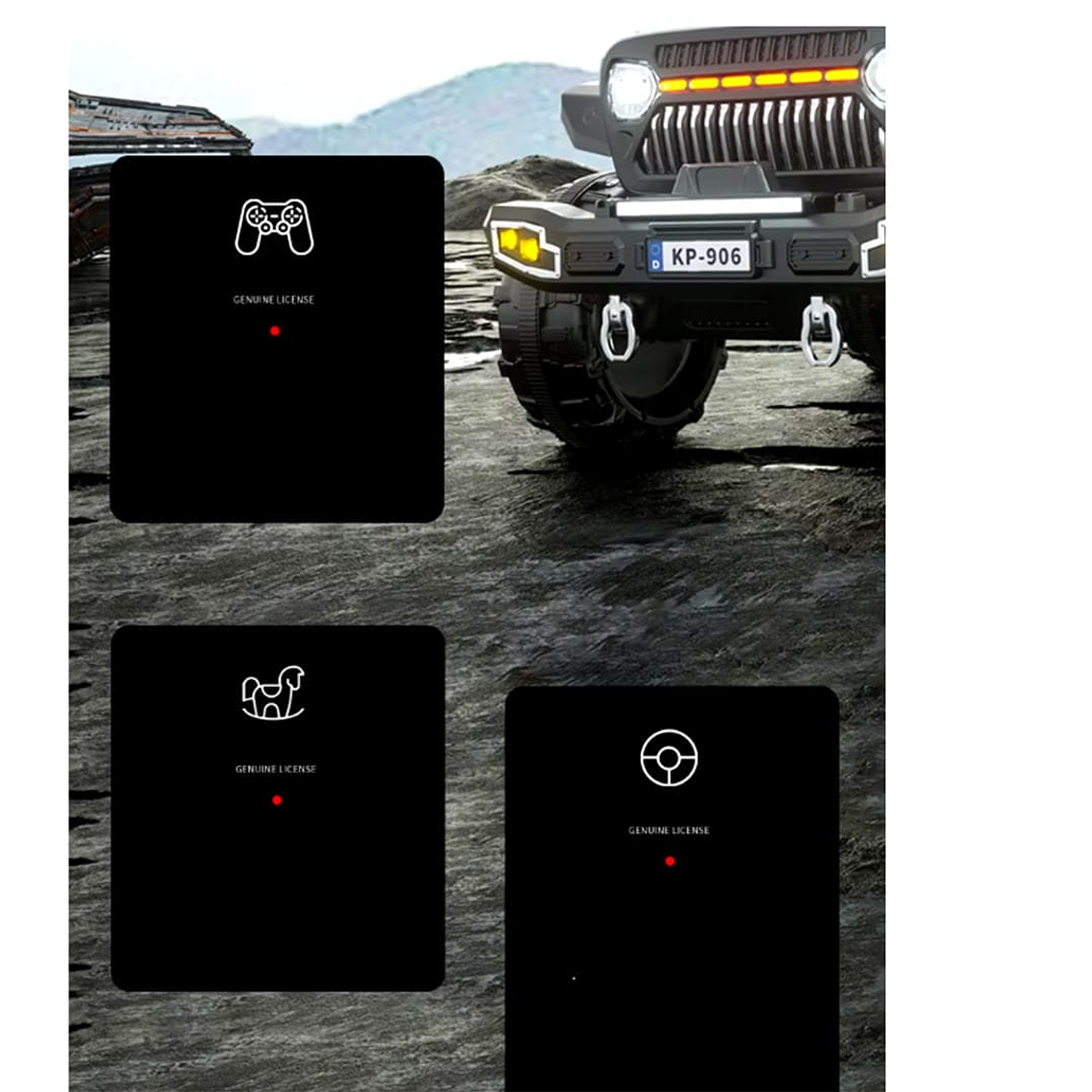 Jeep Electrico Batería 4x4 12V 3