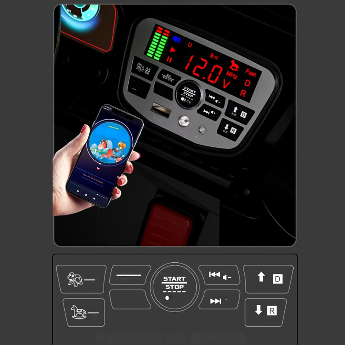 Jeep Electrico Batería 4x4 12V 4