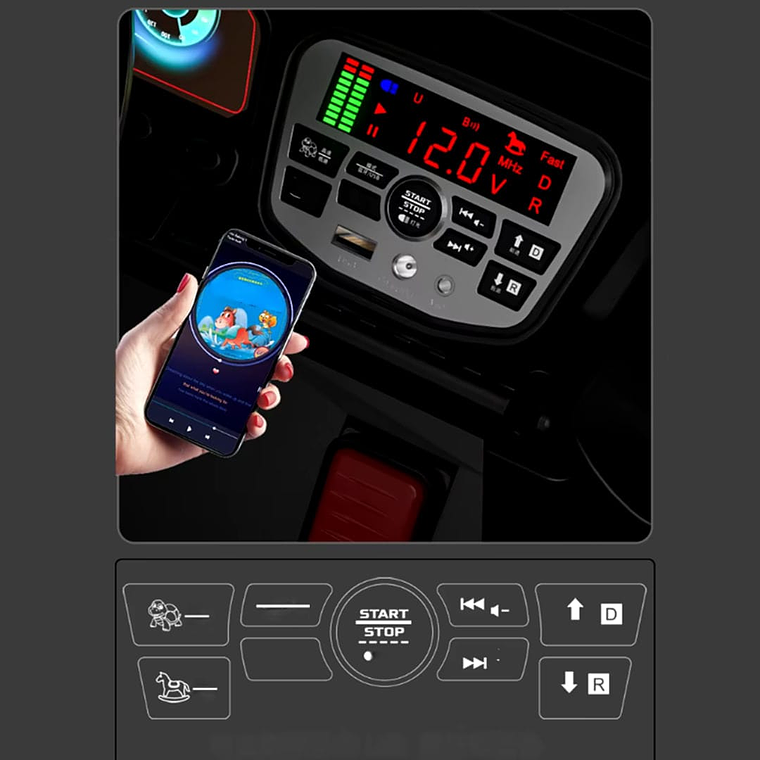 Jeep Electrico Batería 4x4 12V 4