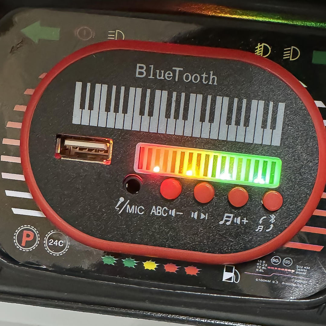 Jeep Negro Electrico Batería 4x4 12V 5