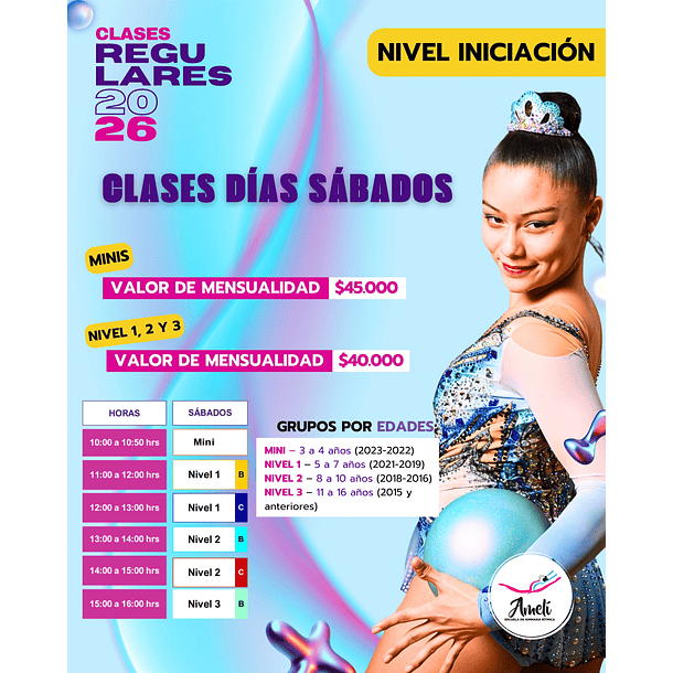 NIVEL 1 SÁBADOS /5-7 AÑOS/INICIAL 2