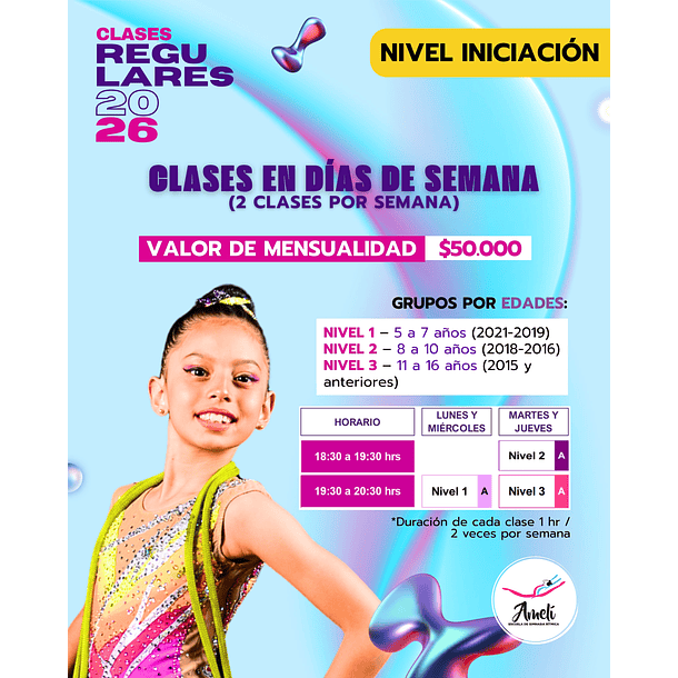 NIVEL 3 SEMANAL /11-16 AÑOS/INICIAL 2