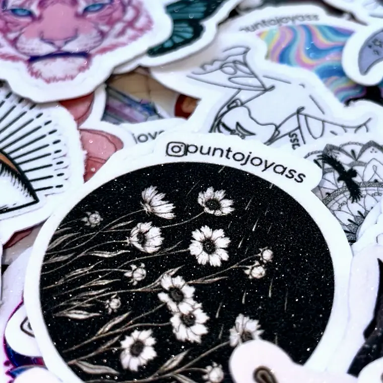 Stickers Laminados (mate, tornasol, puntos brillantes) 3