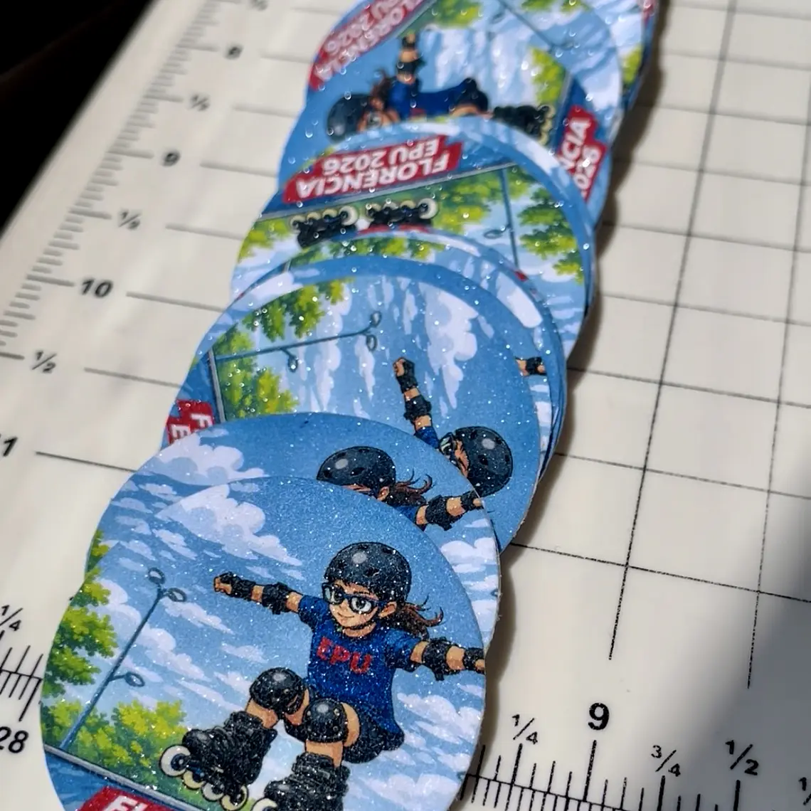 Stickers Laminados (mate, tornasol, puntos brillantes) 9
