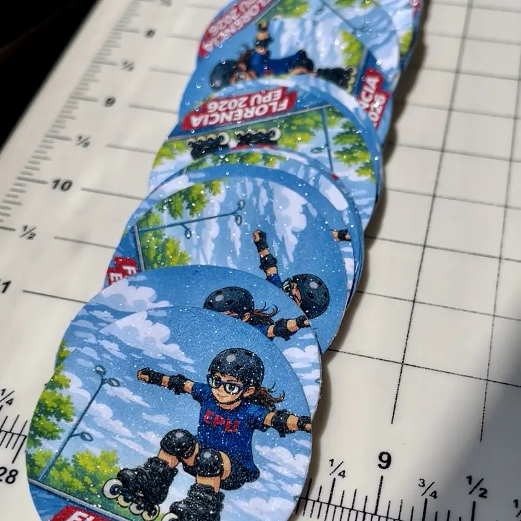 Stickers Laminados (mate, tornasol, puntos brillantes) 9