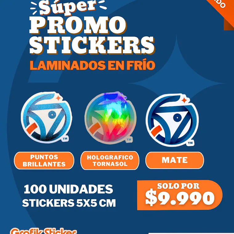 Super Promo stickers Laminados 1