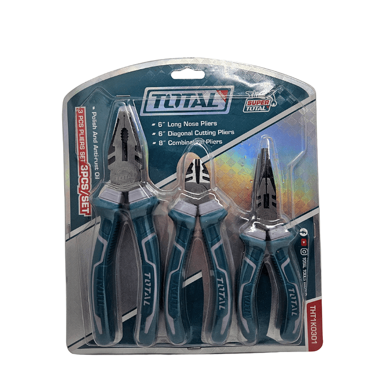 Set de alicates 3 piezas super total 1