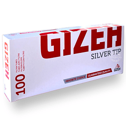 Tubos con Filtro Gizeh Silver Tip cajetilla $1.100xMayor