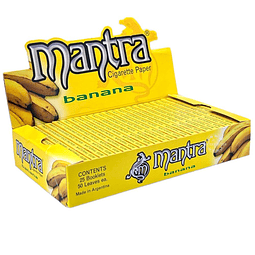 Papelillo Mantra sabor Plátano 1 ¼   Display
