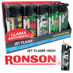 Encendedor Ronson Jet Flame 15 uds. 2023 Display