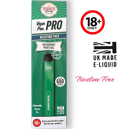 Vape Pen Pro Menthol de Menta Verde 600Puffs