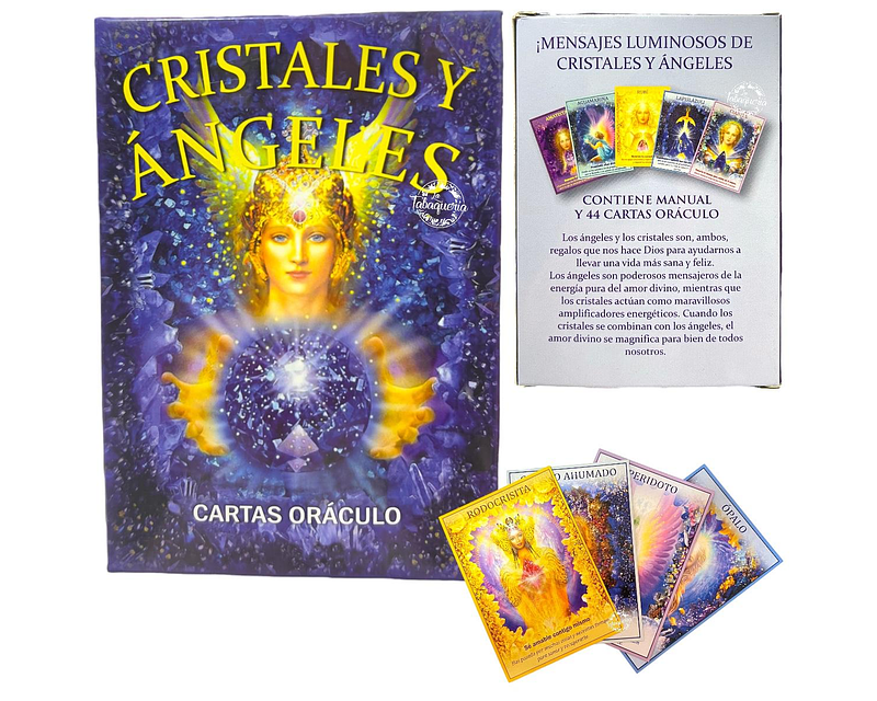 Cartas Oráculo Cristales y Ángeles $3.490xMayor 