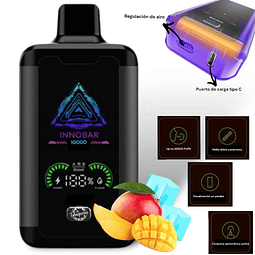 Vape Innobar Mango Ice 10.000Puffs $15.990xMayor 