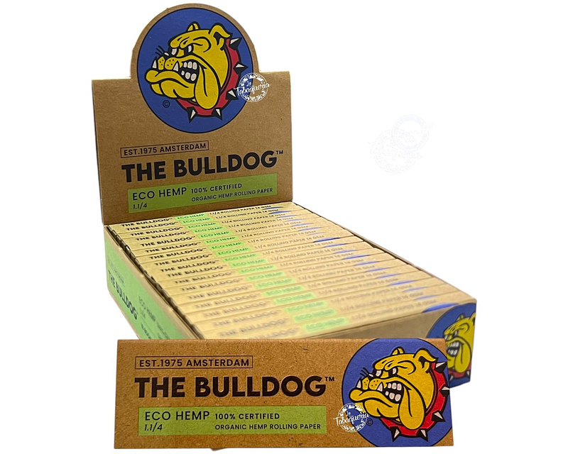 Papelillo The Bulldog Eco Hemp 1 ¼ Display 