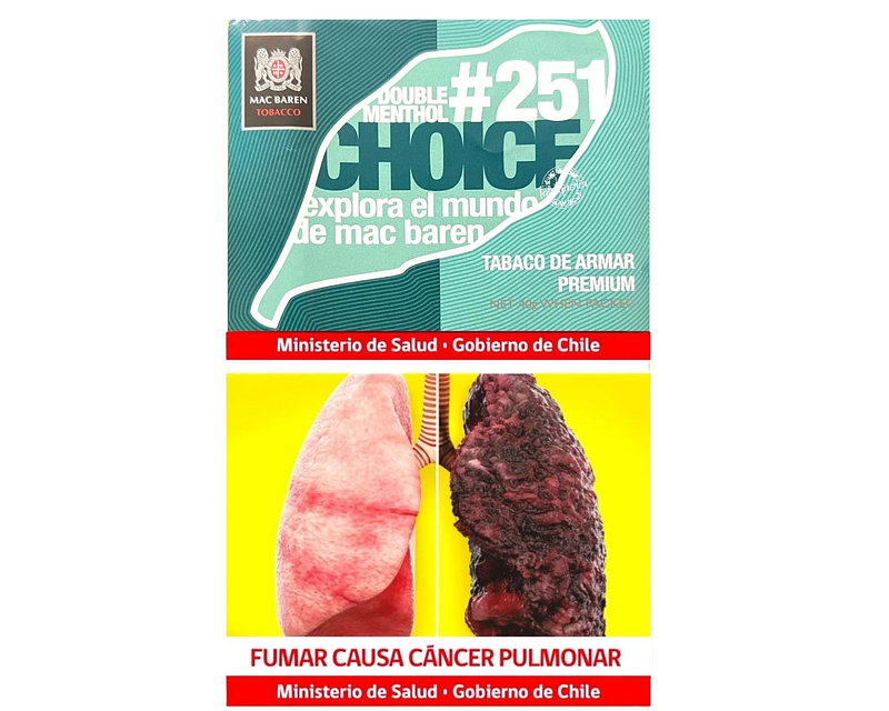 Tabaco Choice Doble Menthol #251 (Mac Baren) $6.990xMayor  