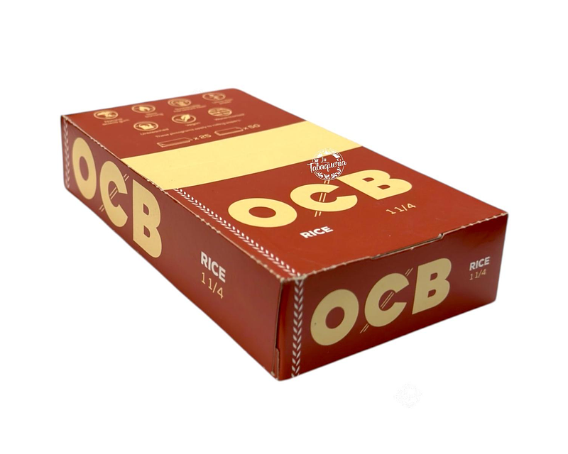 Papelillos OCB de Arroz 1 ¼ Display 