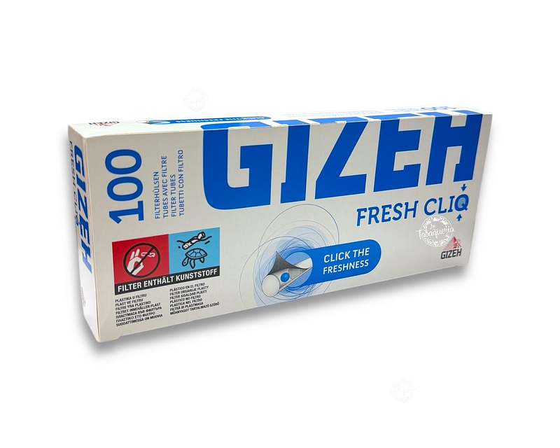 Tubos Gizeh con Filtro Cliq Fresh Cajetilla $3.490xMayor