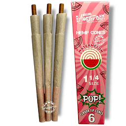 Hemp Cones POP 6 uds. Rolling Amsterdam Sandia  $690xMayor