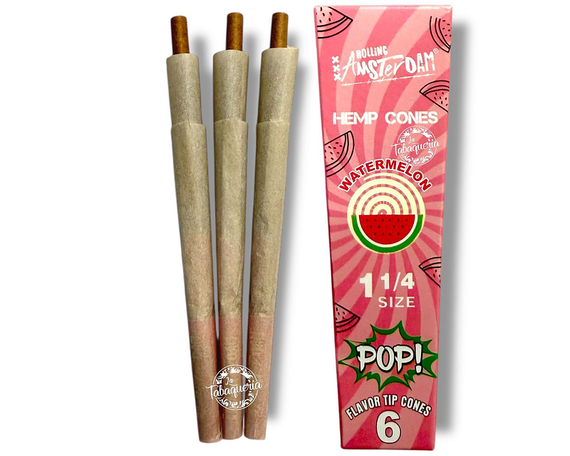 Hemp Cones POP 6 uds. Rolling Amsterdam Sandia  $690xMayor