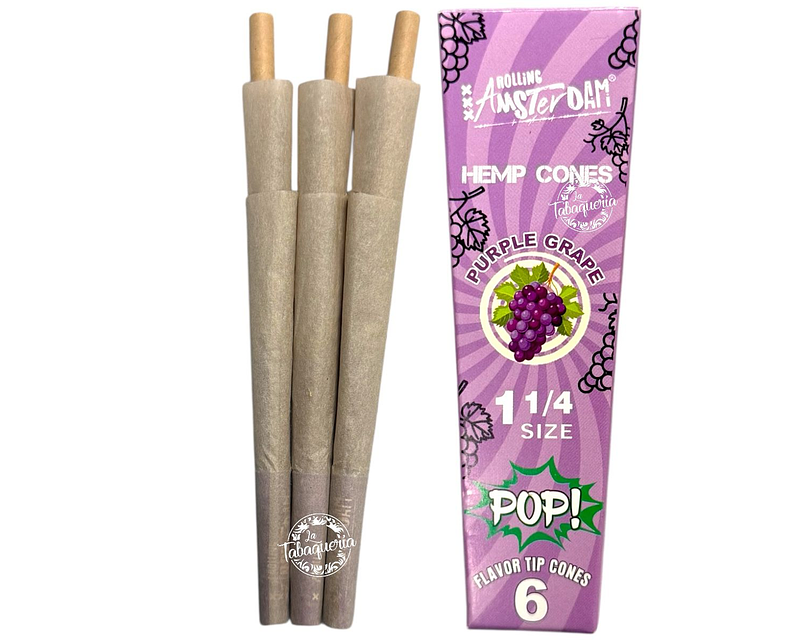Hemp Cones POP 6 uds. Rolling Amsterdam Uva $690xMayor  