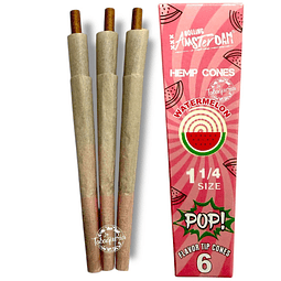 Hemp Cones POP 6 uds. Rolling Amsterdam Sandia  $690xMayor