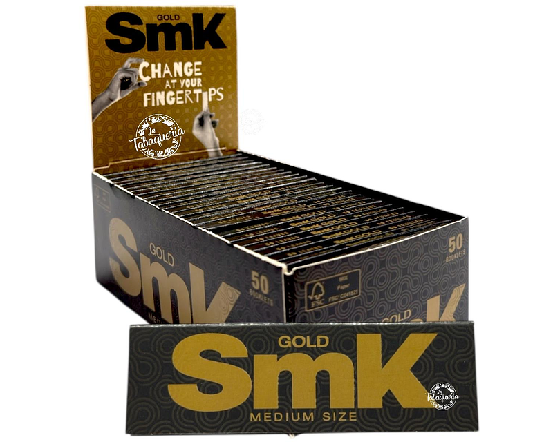 Papelillos Smoking Regular 1 1/4 Gold  Display 