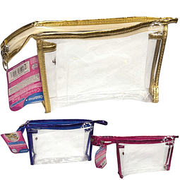 Neceser exclusivo Metalizado con cierre $1.490xMayor