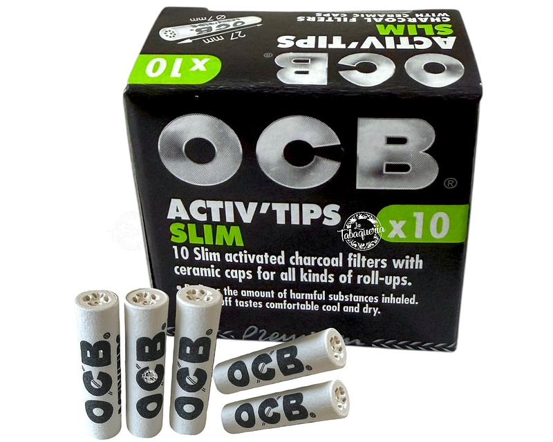 Filtros OCB Carbón Activo tapas de Cerámica $1.790xMayor