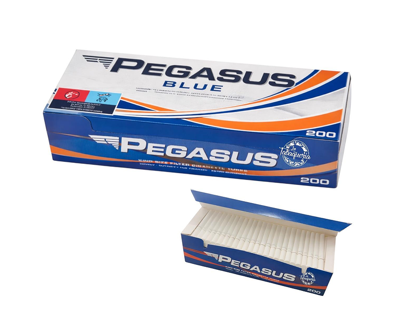 Tubos con Filtro Pegasus Blue Cajetilla $2.290xMayor